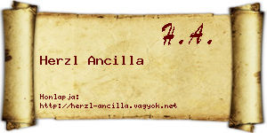 Herzl Ancilla névjegykártya